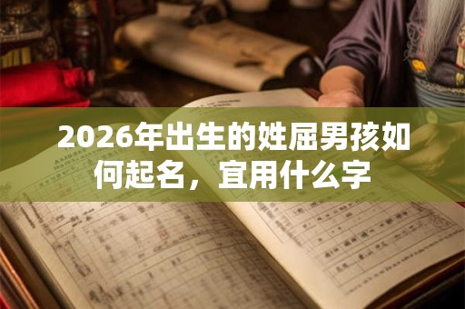 2026年出生的姓屈男孩如何起名,宜用什么字 2026年出生的姓屈男孩如何起名,宜用什么字