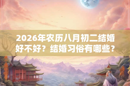 2026年农历八月初二结婚好不好?结婚习俗有哪些? 2026年农历八月初二结婚好不好?结婚习俗有哪些?