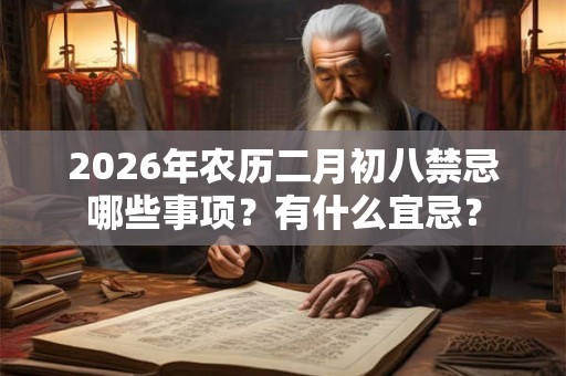 2026年农历二月初八禁忌哪些事项?有什么宜忌? 2026年农历二月初八禁忌哪些事项?有什么宜忌?