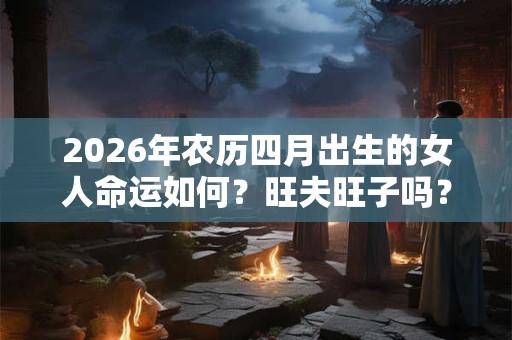 2026年农历四月出生的女人命运如何?旺夫旺子吗? 2026年农历四月出生的女人命运如何?旺夫旺子吗?