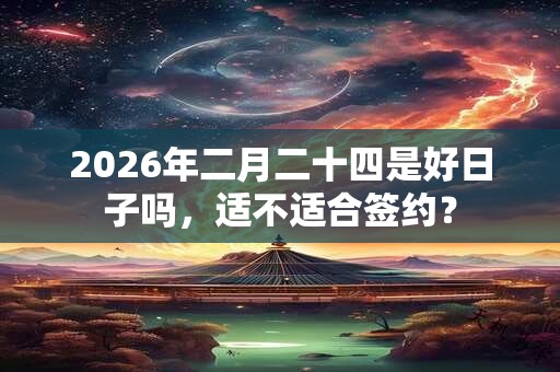 2026年二月二十四是好日子吗，适不适合签约？
