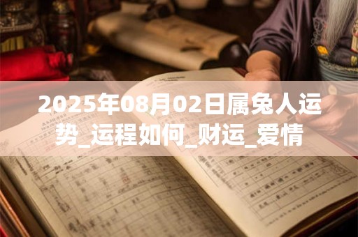 2025年08月02日属兔人运势_运程如何_财运_爱情 2025年08月02日属兔人运势_运程如何_财运_爱情