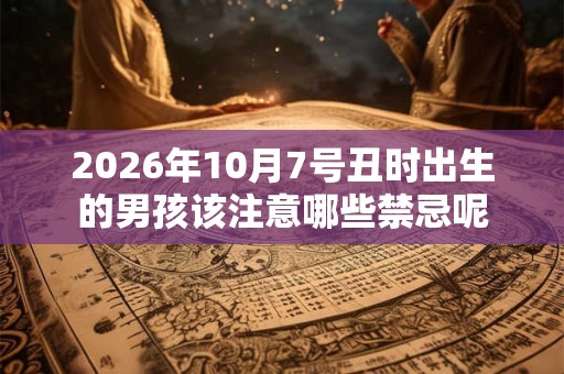 2026年10月7号丑时出生的男孩该注意哪些禁忌呢 2026年10月7号丑时出生的男孩该注意哪些禁忌呢