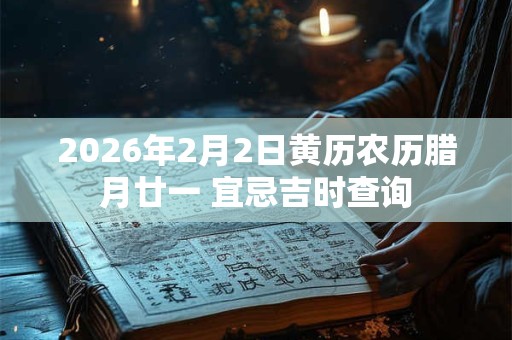 2026年2月2日黄历农历腊月廿一 宜忌吉时查询 2026年2月2日黄历农历腊月廿一 宜忌吉时查询