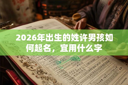 2026年出生的姓许男孩如何起名,宜用什么字 2026年出生的姓许男孩如何起名,宜用什么字