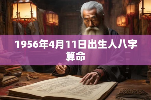 1956年4月11日出生人八字算命 1956年4月11日出生人八字算命