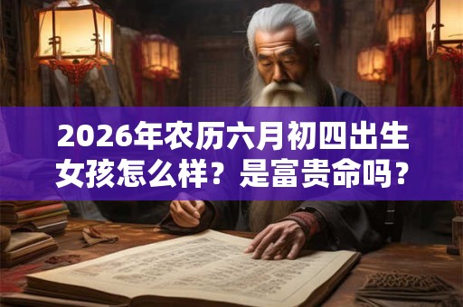 2026年农历六月初四出生女孩怎么样?是富贵命吗? 2026年农历六月初四出生女孩怎么样?是富贵命吗?