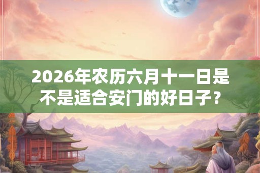 2026年农历六月十一日是不是适合安门的好日子? 2026年农历六月十一日是不是适合安门的好日子?