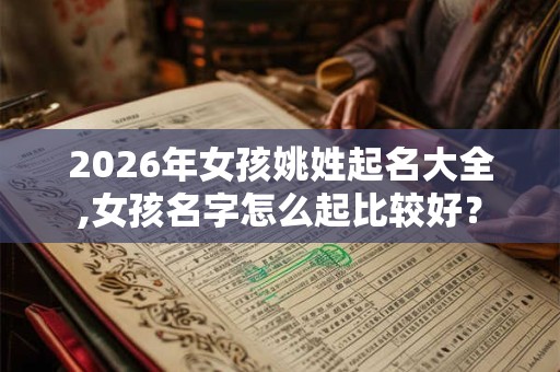 2026年女孩姚姓起名大全,女孩名字怎么起比较好? 2026年女孩姚姓起名大全,女孩名字怎么起比较好?
