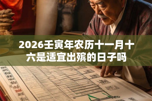 2026壬寅年农历十一月十六是适宜出殡的日子吗 2026壬寅年农历十一月十六是适宜出殡的日子吗