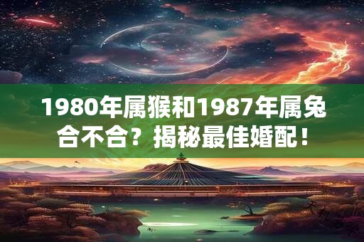 1980年属猴和1987年属兔合不合?揭秘最佳婚配! 1980年属猴和1987年属兔合不合?揭秘最佳婚配!