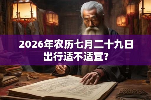 2026年农历七月二十九日出行适不适宜? 2026年农历七月二十九日出行适不适宜?