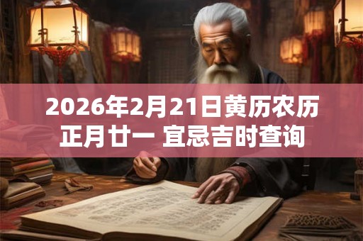 2026年2月21日黄历农历正月廿一 宜忌吉时查询 2026年2月21日黄历农历正月廿一 宜忌吉时查询