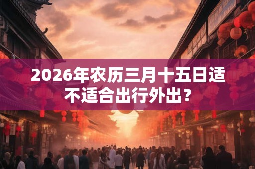 2026年农历三月十五日适不适合出行外出? 2026年农历三月十五日适不适合出行外出?