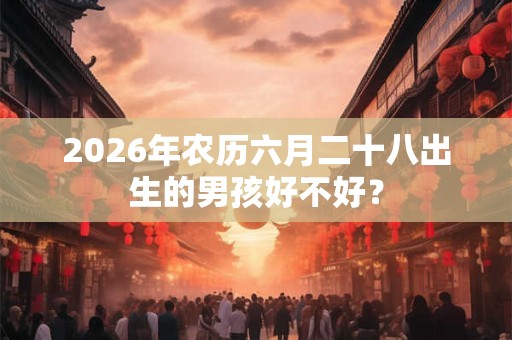 2026年农历六月二十八出生的男孩好不好? 2026年农历六月二十八出生的男孩好不好?