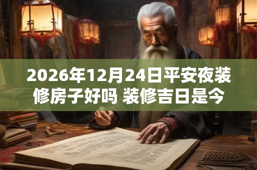 2026年12月24日平安夜装修房子好吗 装修吉日是今天吗