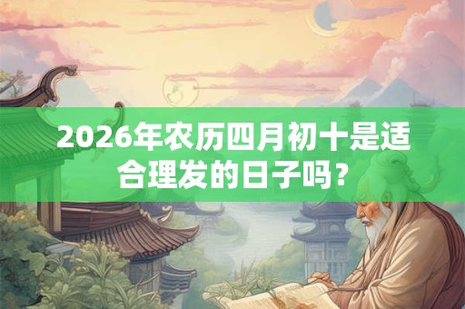 2026年农历四月初十是适合理发的日子吗？