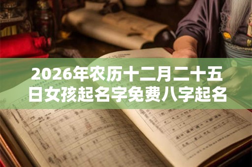 2026年农历十二月二十五日女孩起名字免费八字起名 2026年农历十二月二十五日女孩起名字免费八字起名