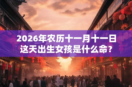 2026年农历十一月十一日这天出生女孩是什么命? 2026年农历十一月十一日这天出生女孩是什么命?