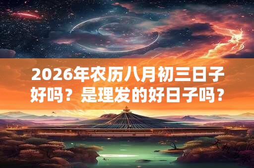 2026年农历八月初三日子好吗?是理发的好日子吗? 2026年农历八月初三日子好吗?是理发的好日子吗?