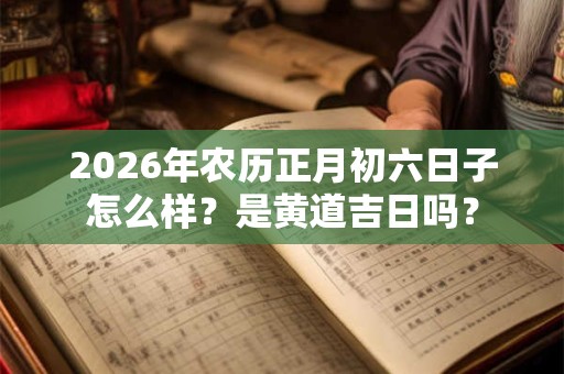 2026年农历正月初六日子怎么样?是黄道吉日吗? 2026年农历正月初六日子怎么样?是黄道吉日吗?