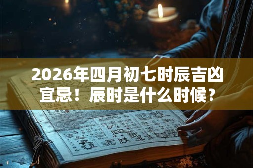 2026年四月初七时辰吉凶宜忌!辰时是什么时候? 2026年四月初七时辰吉凶宜忌!辰时是什么时候?