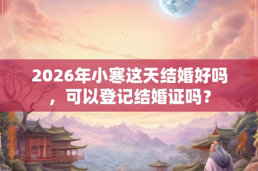 2026年小寒这天结婚好吗,可以登记结婚证吗? 2026年小寒这天结婚好吗,可以登记结婚证吗?