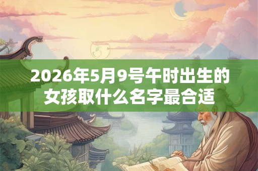 2026年5月9号午时出生的女孩取什么名字最合适