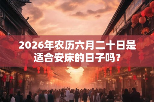 2026年农历六月二十日是适合安床的日子吗? 2026年农历六月二十日是适合安床的日子吗?