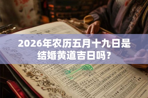 2026年农历五月十九日是结婚黄道吉日吗? 2026年农历五月十九日是结婚黄道吉日吗?
