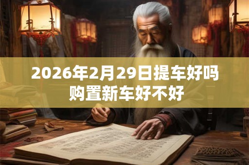 2026年2月29日提车好吗 购置新车好不好