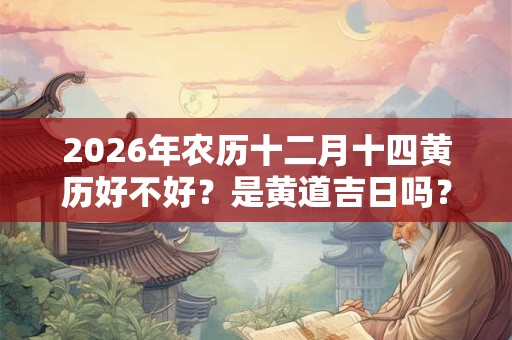 2026年农历十二月十四黄历好不好?是黄道吉日吗? 2026年农历十二月十四黄历好不好?是黄道吉日吗?