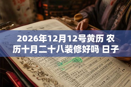 2026年12月12号黄历 农历十月二十八装修好吗 日子怎么样