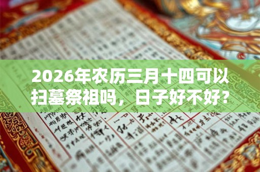 2026年农历三月十四可以扫墓祭祖吗，日子好不好？