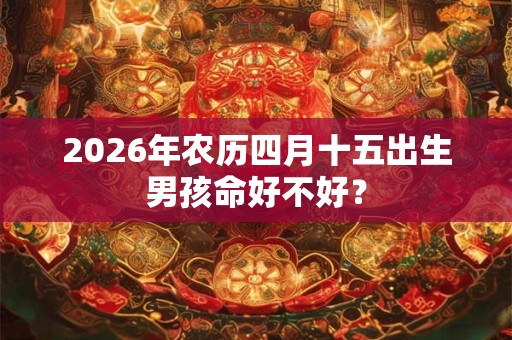 2026年农历四月十五出生男孩命好不好？