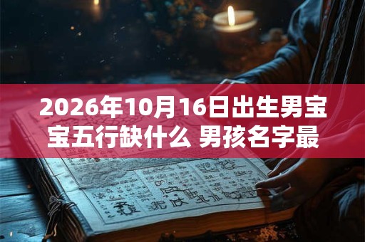 2026年10月16日出生男宝宝五行缺什么 男孩名字最新免费版 2026年10月16日出生男宝宝五行缺什么 男孩名字最新免费版