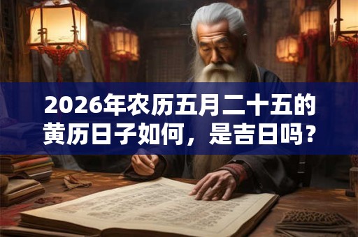 2026年农历五月二十五的黄历日子如何,是吉日吗? 2026年农历五月二十五的黄历日子如何,是吉日吗?