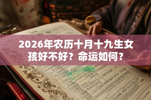 2026年农历十月十九生女孩好不好？命运如何？