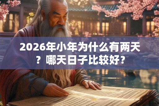 2026年小年为什么有两天?哪天日子比较好? 2026年小年为什么有两天?哪天日子比较好?
