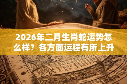 2026年二月生肖蛇运势怎么样？各方面运程有所上升