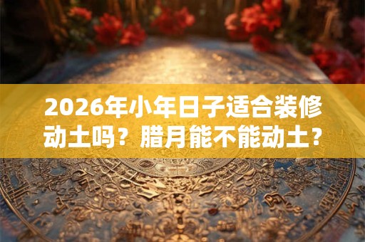 2026年小年日子适合装修动土吗?腊月能不能动土? 2026年小年日子适合装修动土吗?腊月能不能动土?