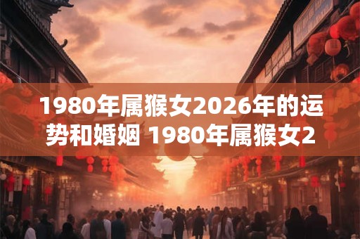 1980年属猴女2026年的运势和婚姻 1980年属猴女2026年婚姻 1980年属猴女2026年的运势和婚姻 1980年属猴女2026年婚姻