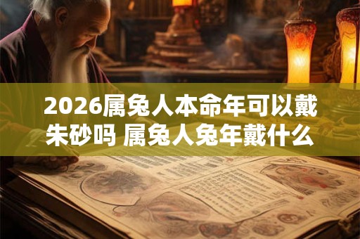 2026属兔人本命年可以戴朱砂吗 属兔人兔年戴什么好 2026属兔人本命年可以戴朱砂吗 属兔人兔年戴什么好