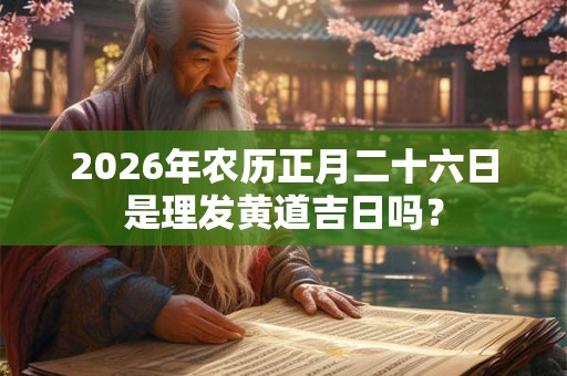2026年农历正月二十六日是理发黄道吉日吗? 2026年农历正月二十六日是理发黄道吉日吗?