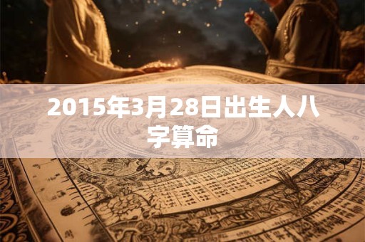 2015年3月28日出生人八字算命 2015年3月28日出生人八字算命