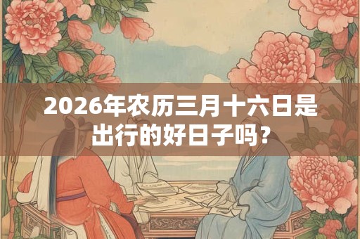 2026年农历三月十六日是出行的好日子吗? 2026年农历三月十六日是出行的好日子吗?