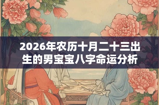 2026年农历十月二十三出生的男宝宝八字命运分析 2026年农历十月二十三出生的男宝宝八字命运分析