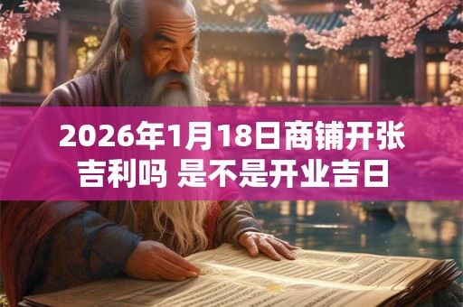 2026年1月18日商铺开张吉利吗 是不是开业吉日 2026年1月18日商铺开张吉利吗 是不是开业吉日