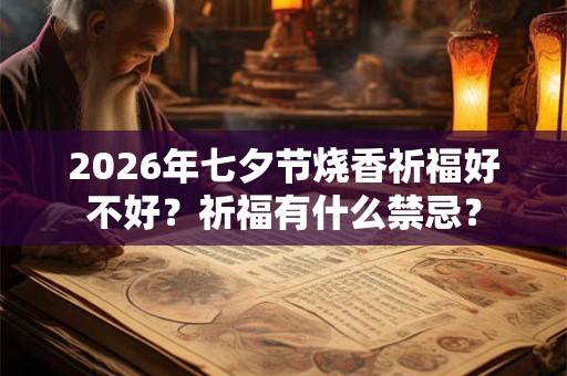 2026年七夕节烧香祈福好不好?祈福有什么禁忌? 2026年七夕节烧香祈福好不好?祈福有什么禁忌?