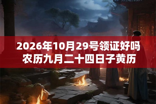 2026年10月29号领证好吗 农历九月二十四日子黄历 2026年10月29号领证好吗 农历九月二十四日子黄历